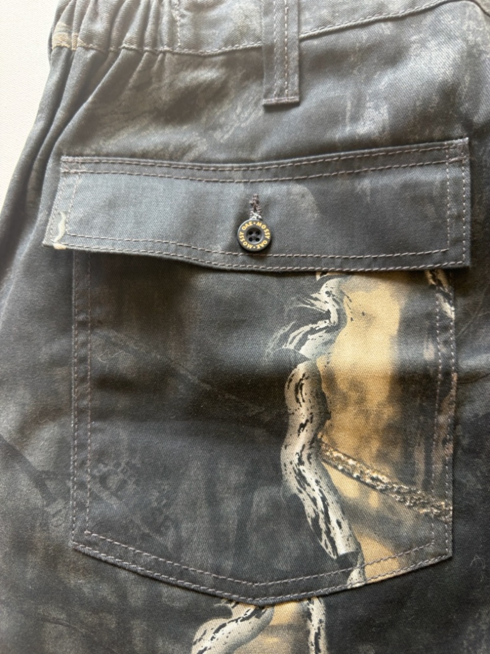 NWT Men's Mossy Oak Camouflage Cargo Pants in Dark Gray and Brown 2XL 44/46 (KB4 - Picture 7 of 8
